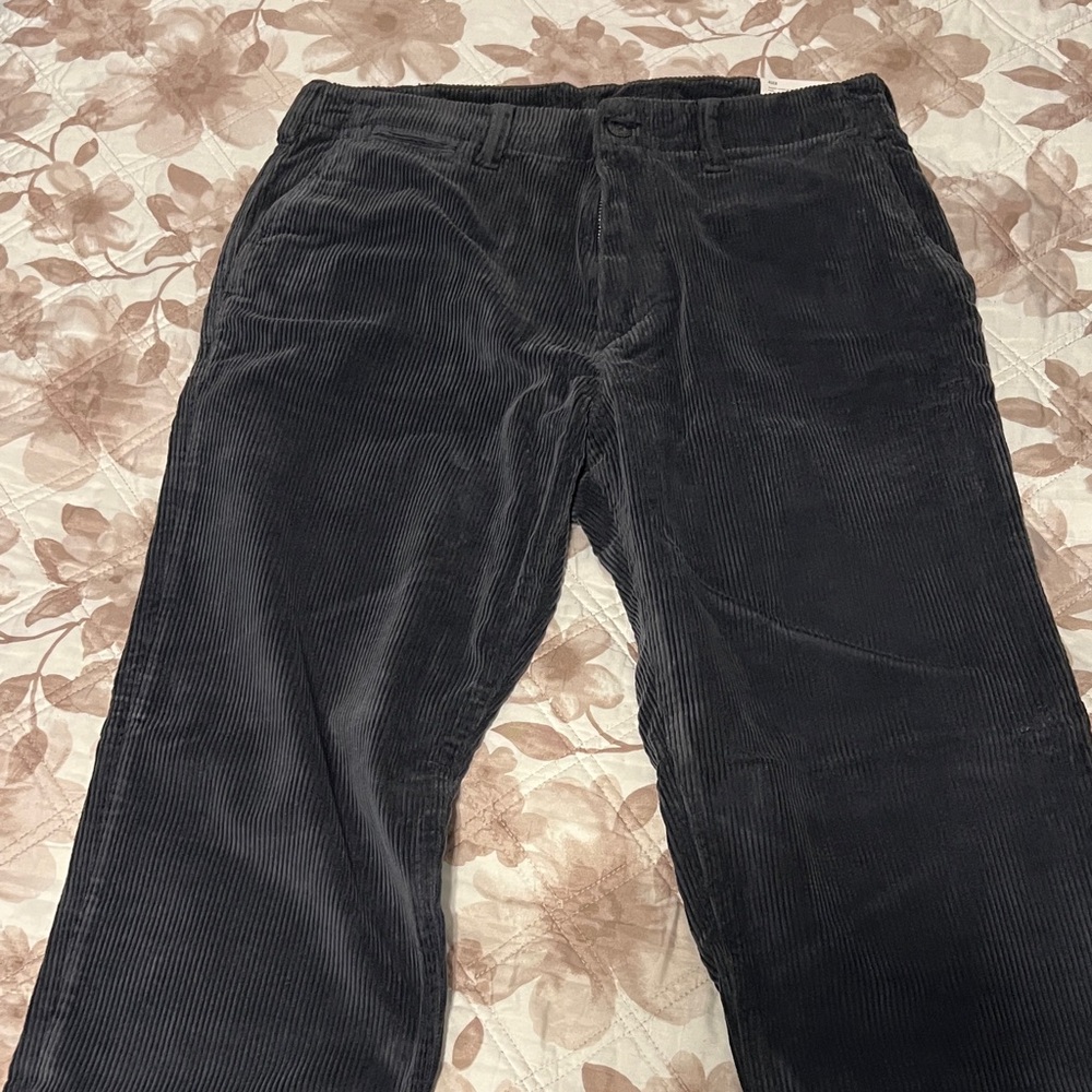 Men's Black Corduroy Pants